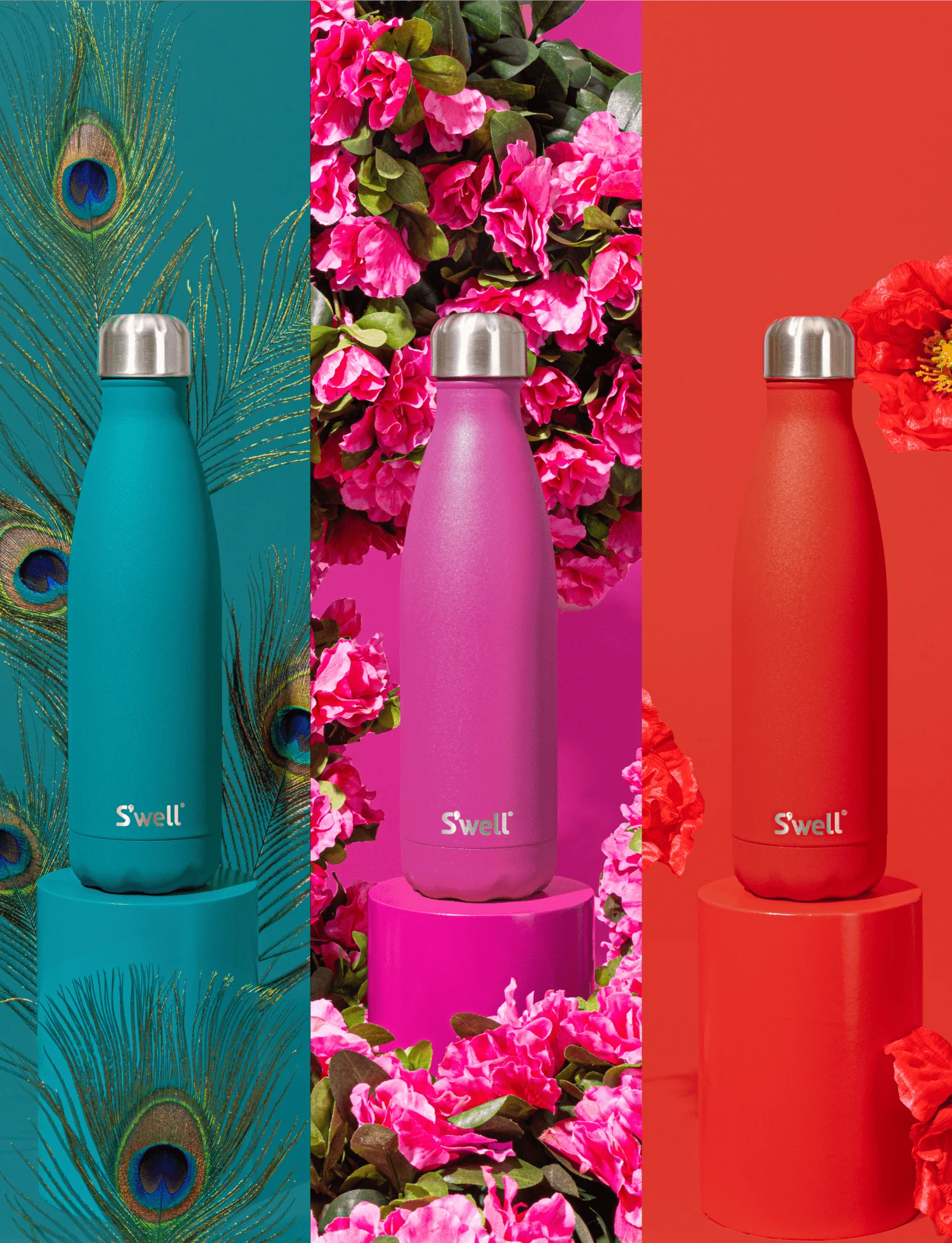Peacock Blue Bottle - Image 2
