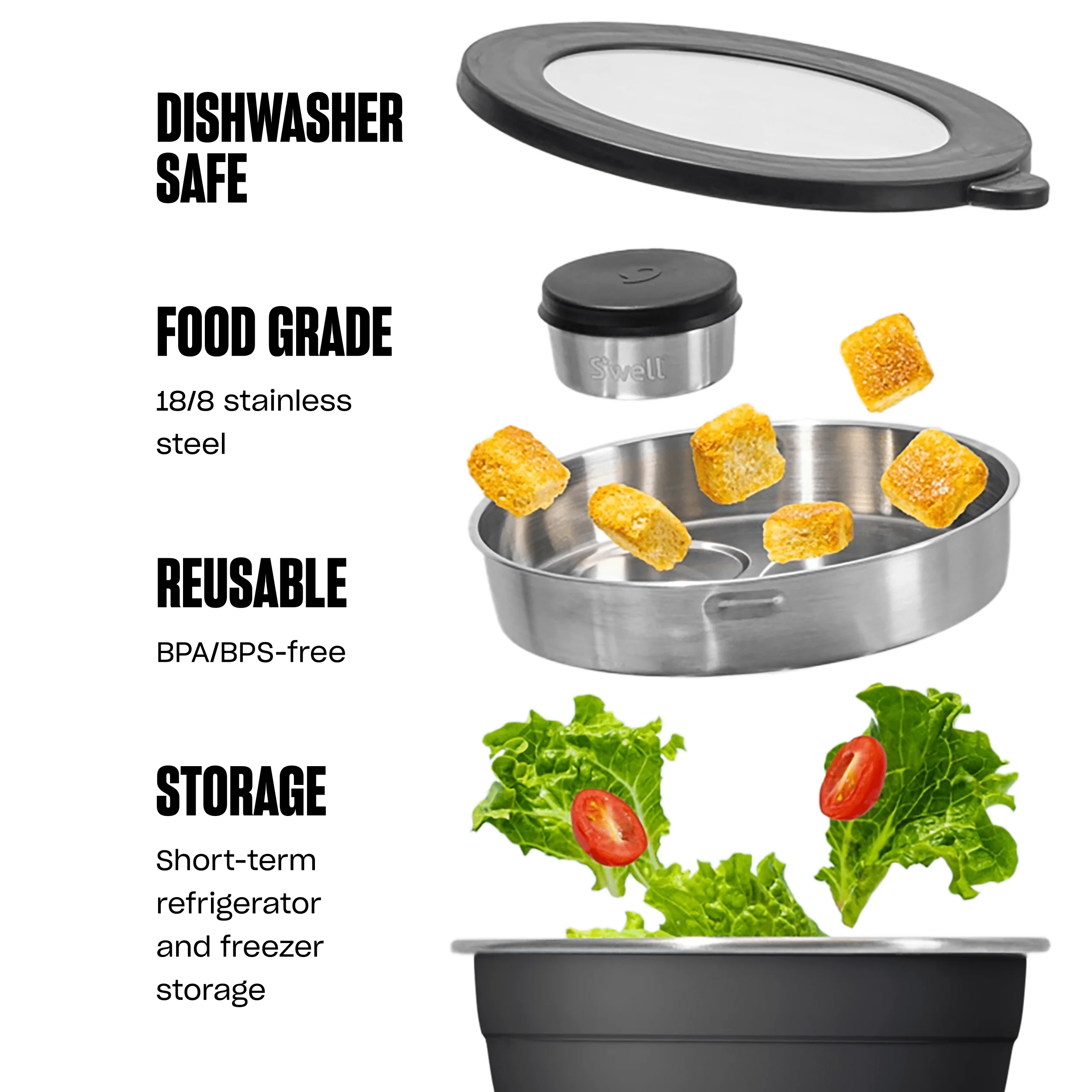 Salad Bowl Kit | 64oz - Image 77