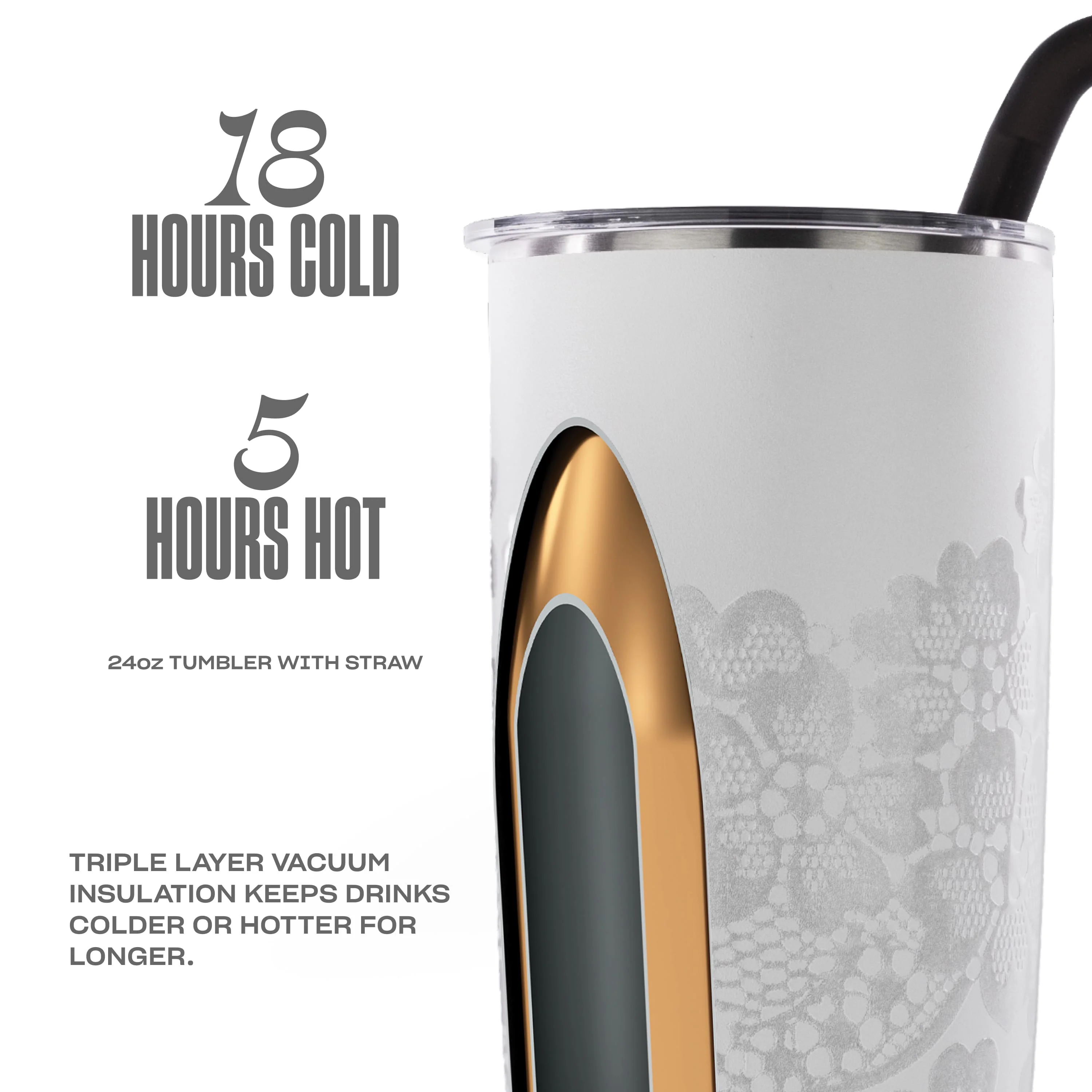 Tumbler with Straw | 24oz - Image 33